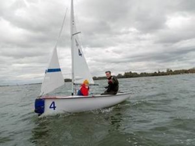 Photo of dinghies sailing