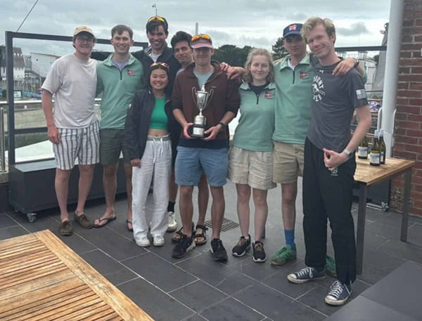 Photo of Cambridge winners of the Open 2024 Sailing Varsity Match